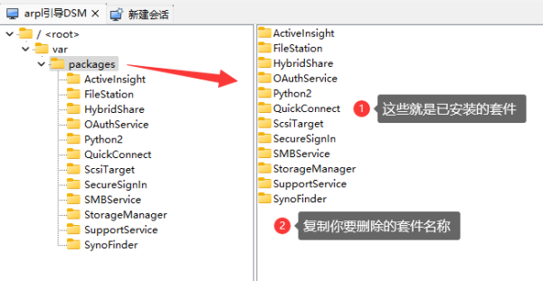 群晖通过SSH命令卸载和停用套件